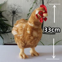 Hen High Fidelity Anime Cute Rooster Plushie Cock Plush Toys Lifelike Animals Simulation Stuffed Doll Toy Gifts For Kids 2