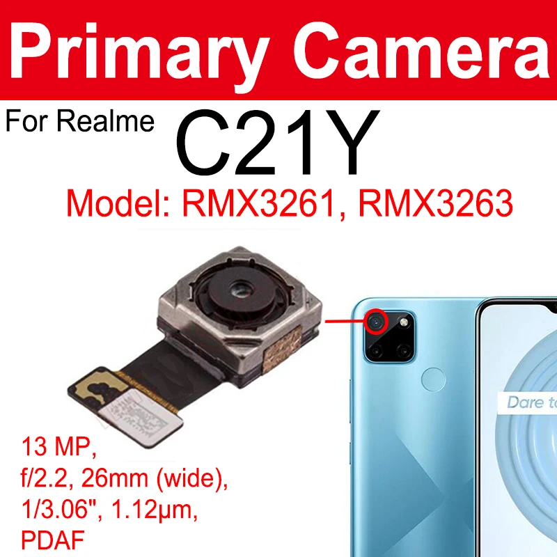 realme c21y front camera