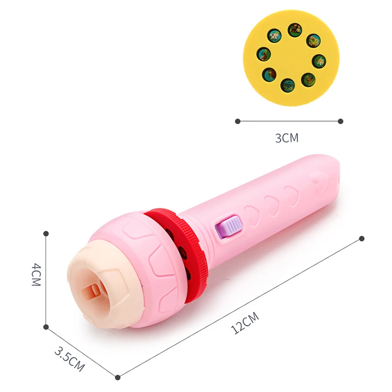 Flashlight Projector Torch Lamp Toy Cute Cartoon Creativity Toy Torch Lamp Flashlight Projector Baby Sleeping Story Book luminous projection flashlight flashlight projector toy