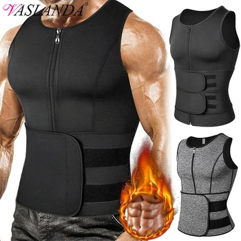 Men Shapewear Waist Trainer Sauna Suit Sweat Vest Slimming Underwear Weight Loss Shirt Fat Burner Workout Tank Tops  Body Shaper