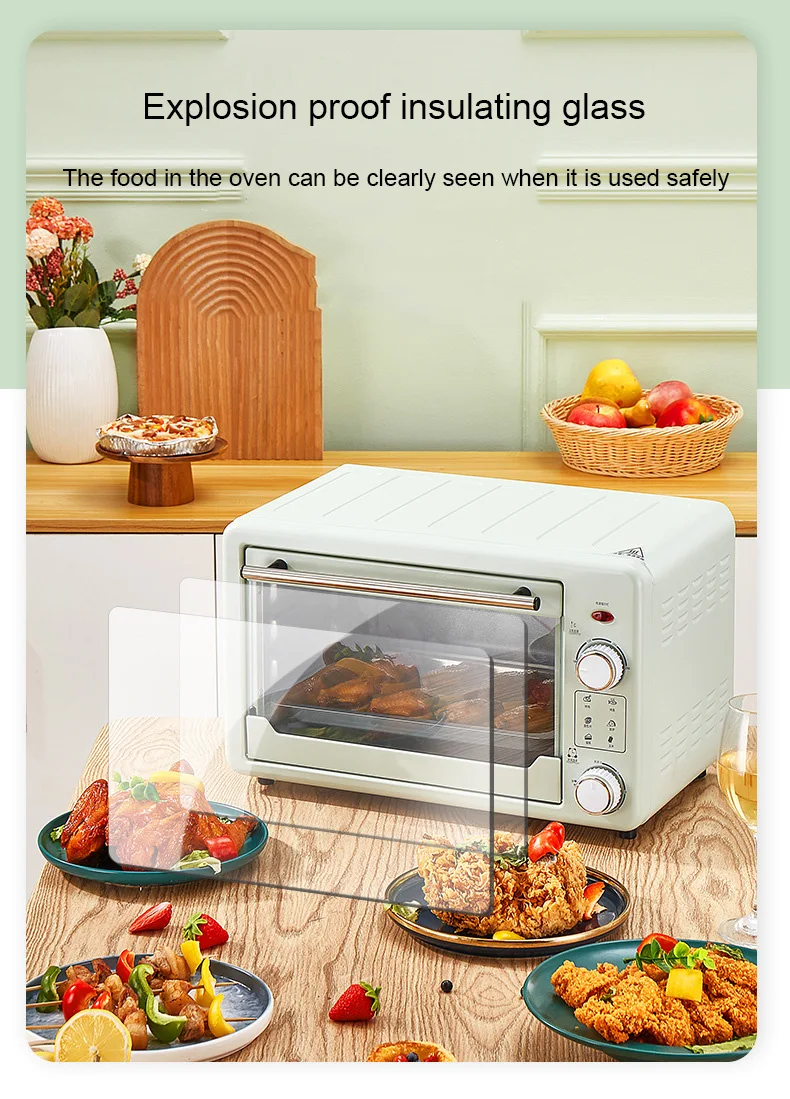 900W 220V Mini Oven Multifunctional Household Electric Oven Intelligent  Timing Kitchen Baking Toaster Grilled Chicken Wings - AliExpress