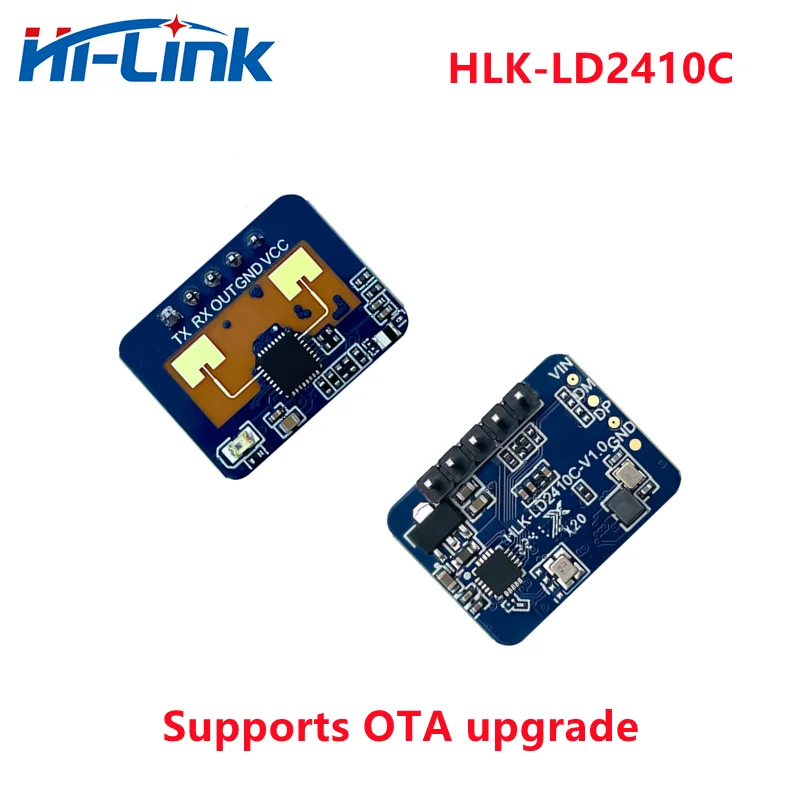 

Hilink горячая распродажа 24G HLK-LD2410C 5 в MMwave Sensor, датчик присутствия человека, радар высокой чувствительности для умного дома/освещения