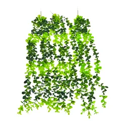 Hanging Vines Artificial Eucalyptus Vines 85cm/33'' Willow Garland with 5 Stems for Wedding Party Home Garden Wall Patio Decor Hanging Vines Artificial Eucalyptus Vines 85cm/33'' Willow Garland with 5 Stems for Wedding Party Home Garden Wall Patio Decor