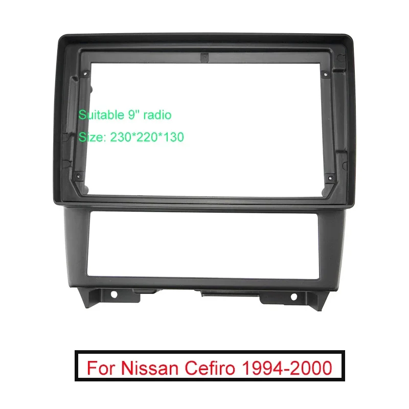 9 "Double 2Din Car Radio Frame Dash Panel Per Nissan Cefiro A33 1994-2000 Car Fascia Radio Panel Fitting Kit Installa Lunetta