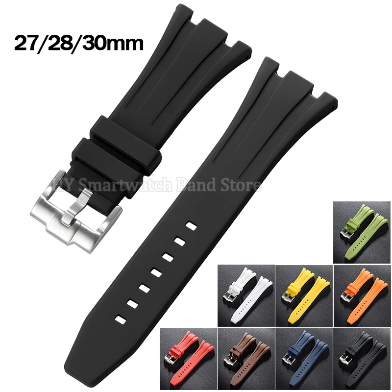 Rubber Waterproof Wristband with Metal Buckle