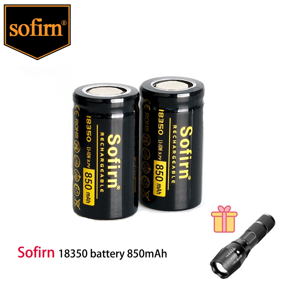 Sofirn 18350 1100mah Sofirn SP40 SP40A 헤드램프용 상단 헤드 충전식 3.7V 리튬