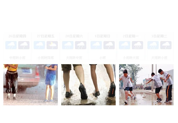 Wholesale Waterproof PVC Shoe Cover Non Slip Back To School Rain Boots For Rainy Season