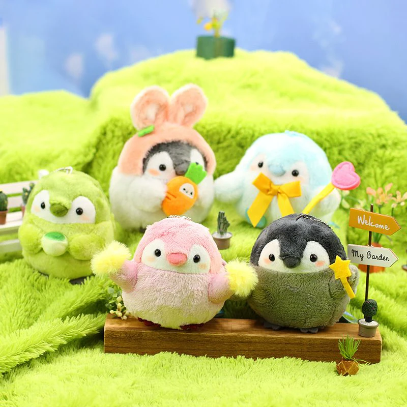 ペンギンの漫画のぬいぐるみ,キーホルダー,バッグペンダント,カワイイ
