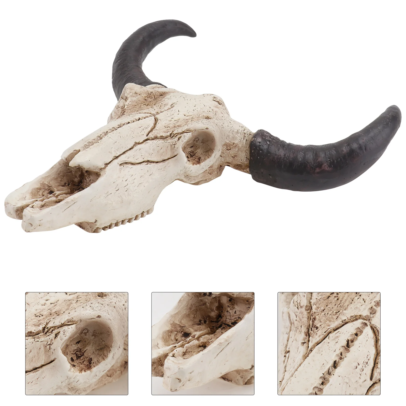 

Animal Long Horn Cow Skull Wall Hanging Horn Wall Pendant Craft Creative Halloween Gifts Art Crafts Ornaments Halloween Gifts