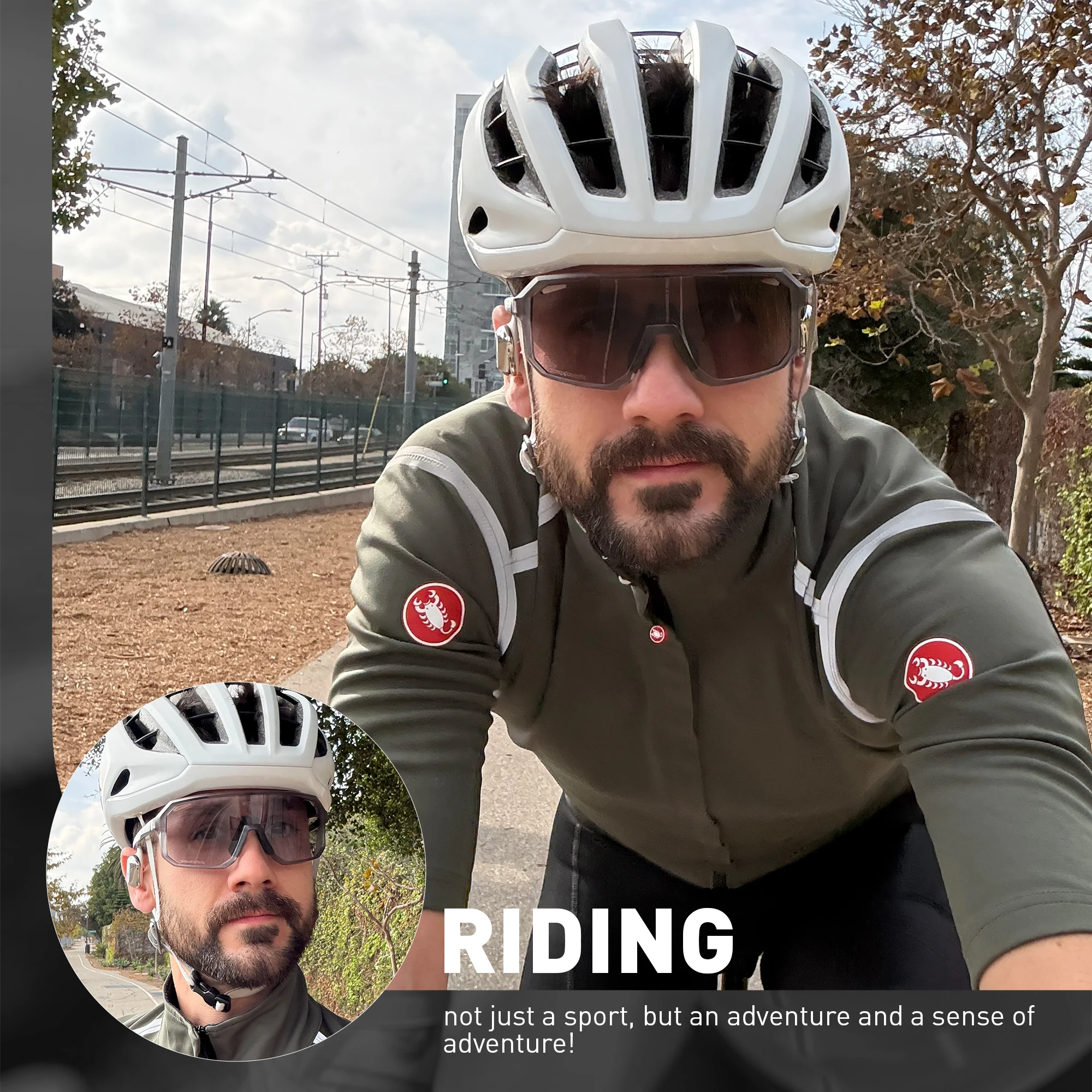 Scvcn óculos de sol fotocromáticos quentes, óculos para ciclismo ao ar livre, homens, mulheres, mtb, bicicleta de estrada, esportes, montanhismo, uv400 2