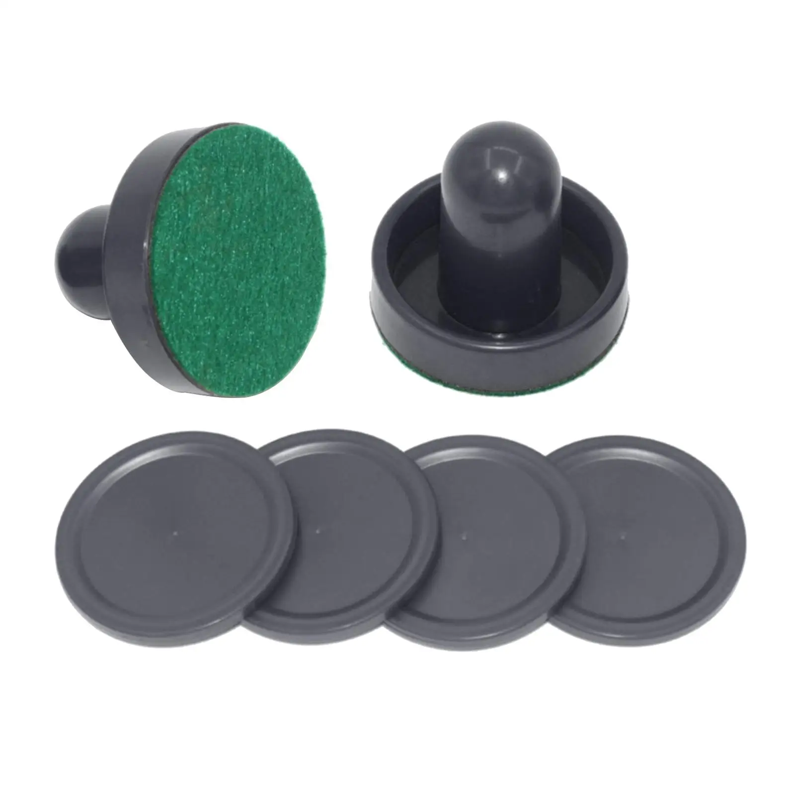 2PCS Pushers and 4PCS Pucks Game Tables Goalies Equipment Accessories