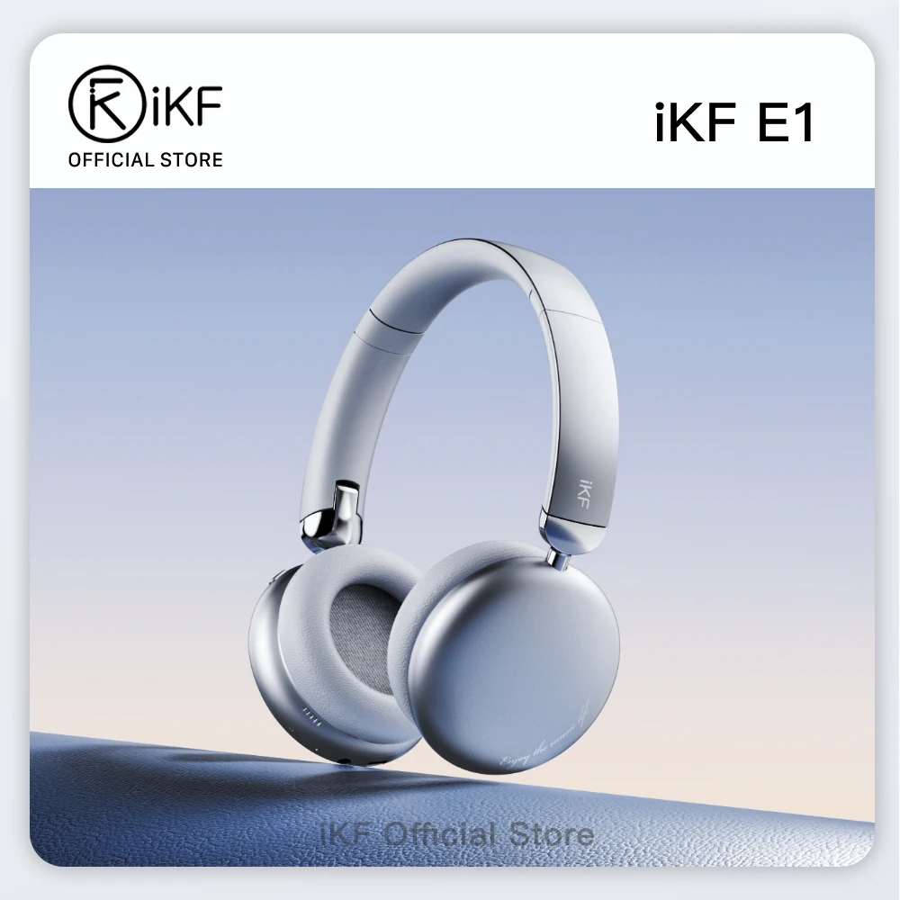 iKF E1 Over Ear Bluetooth Headphones,Wireless/Wired Headset,90H
