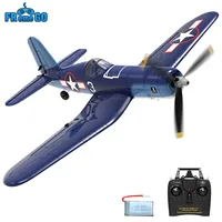 New F4U Corsair RC Plane 2.4Ghz 4CH 400mm Wingspan One-Key Aerobatic RTF Remote Control Aircraft Toys Gifts for Children 1