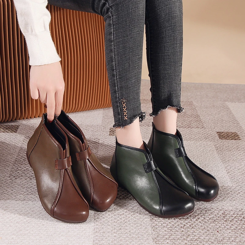 

2023 new fashion women's boots flat shoes waterproof short boots women's comfortable shoes winter slip-free women's casual shoes