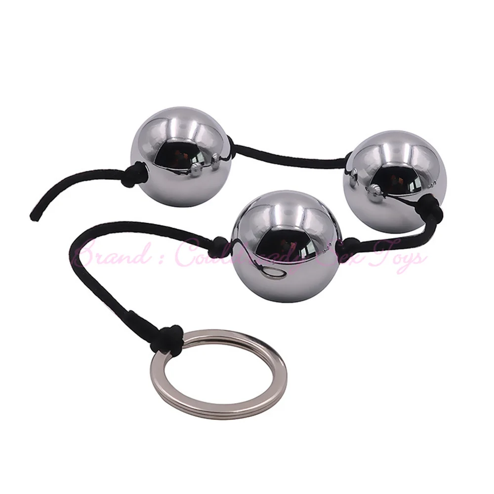 Boules érotiques pondérées en l Geisha Kegel, exercice en métal Ben Wa, perles anales, Plug, jouets sexuels pour adultes pour femmes_voghion.com