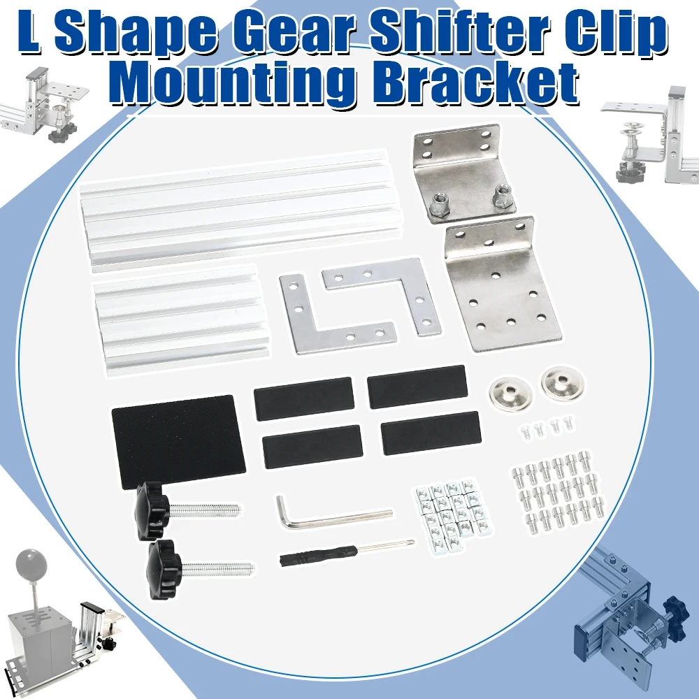 Gear Shifter Clip Mounting Bracket L Shape For Logitech G29/G25/G27/G920 For Thrustmaster T300RS/GT Simulation Racing Game gear shifter
