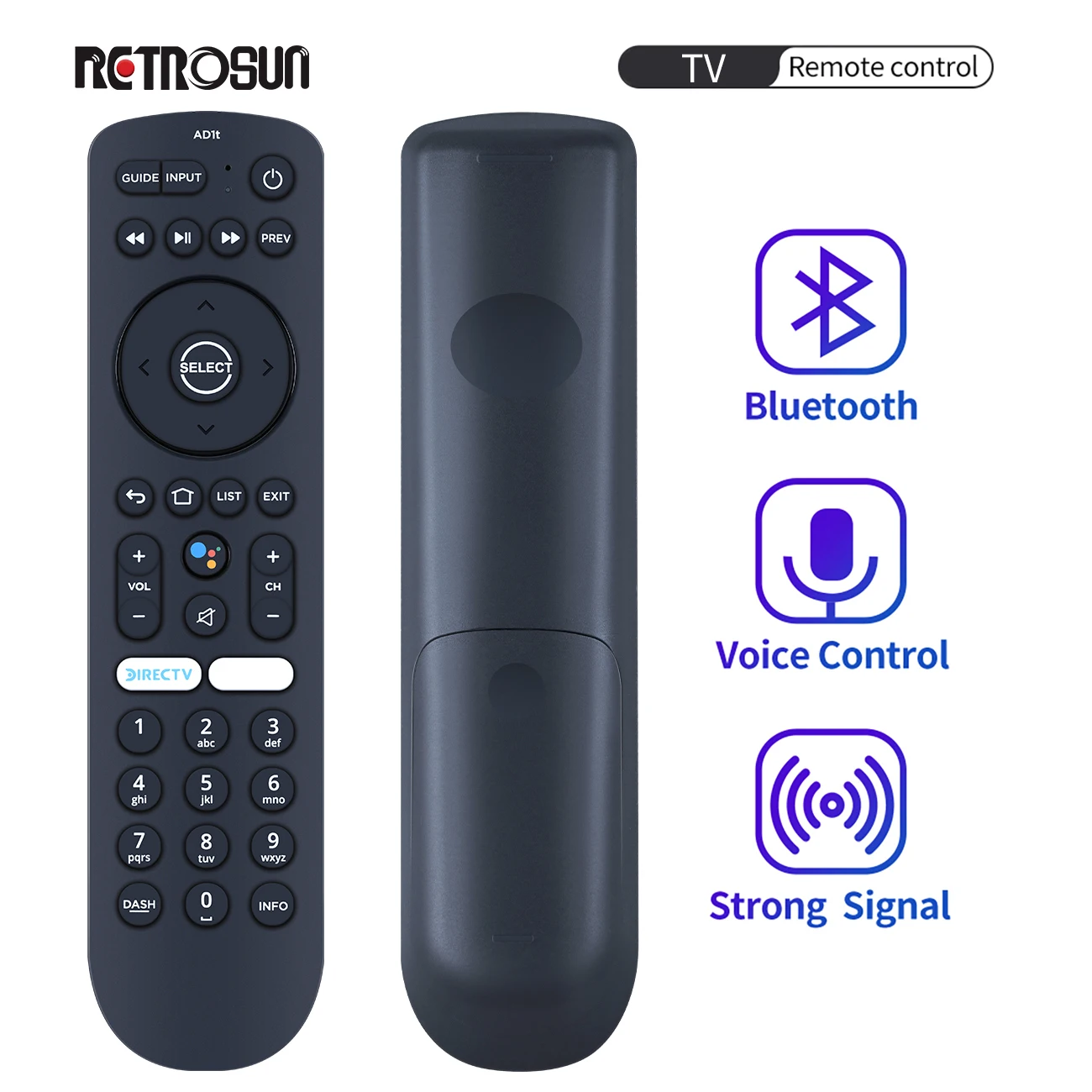 

New VOICE Remote Control for Tech4home Lda TV T4HU2102/36K Pall M5 AD1t