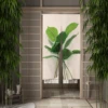 Tropical Plants Leaves Door Curtain Japanese Botanical Doorway Curtains for Living Room Bedroom Entrance Partition Noren 5