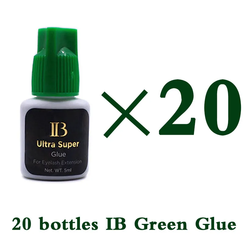 20 Bottles Ibeauty Ultra Super For Eyelash Extension Glue Green Cap
