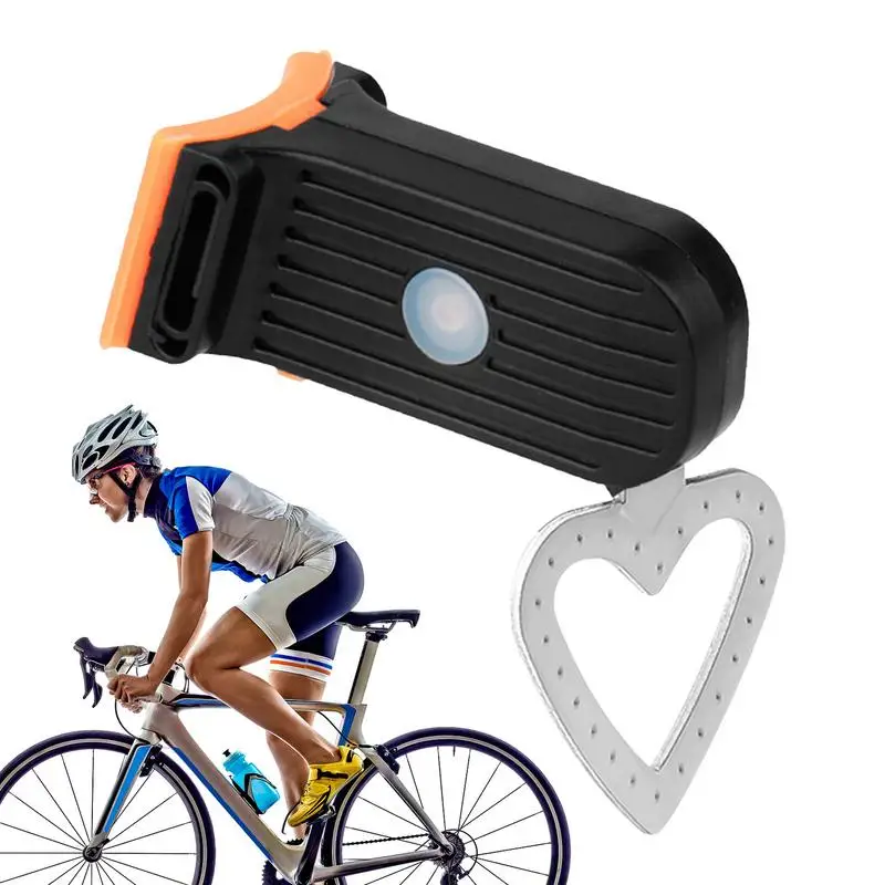 

Rear Bike Light Rechargeable Creative Heart Shape Bike Taillights 3 Light Mode Options Long Battery Life Tail Lights Durable