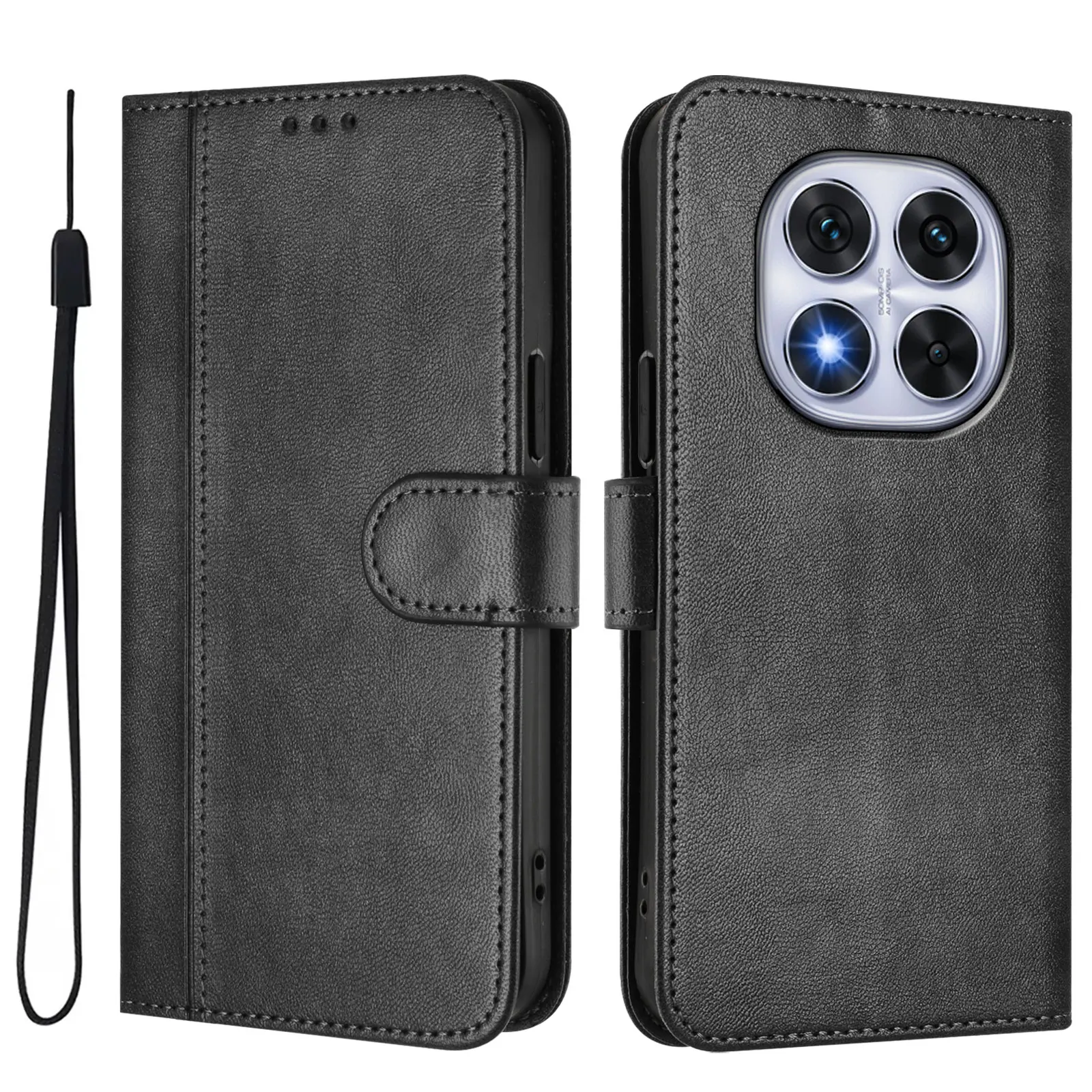 Asuwish Custodia Portafoglio In Pelle Con Supporto Per Xiaomi Redmi Note 14 Pro 5G/4G, Note 14 Pro Plus E Poco X7 - Include Pellicola In Vetro E Catena Porta Cellulare