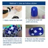 Laser Nail Vinyls - Hollow Nail Stencil Stickers, Transfer Guide Template for Heart, Star, Fish Nail Art Decals and Decorations 5