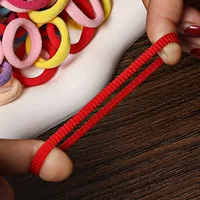 50/100Pcs Hair Bands for Children Colorful Nylon Scrunchie Hair Ties Rubber Band Kids Elastic Hair Leagues Girl Hair Accessories 6