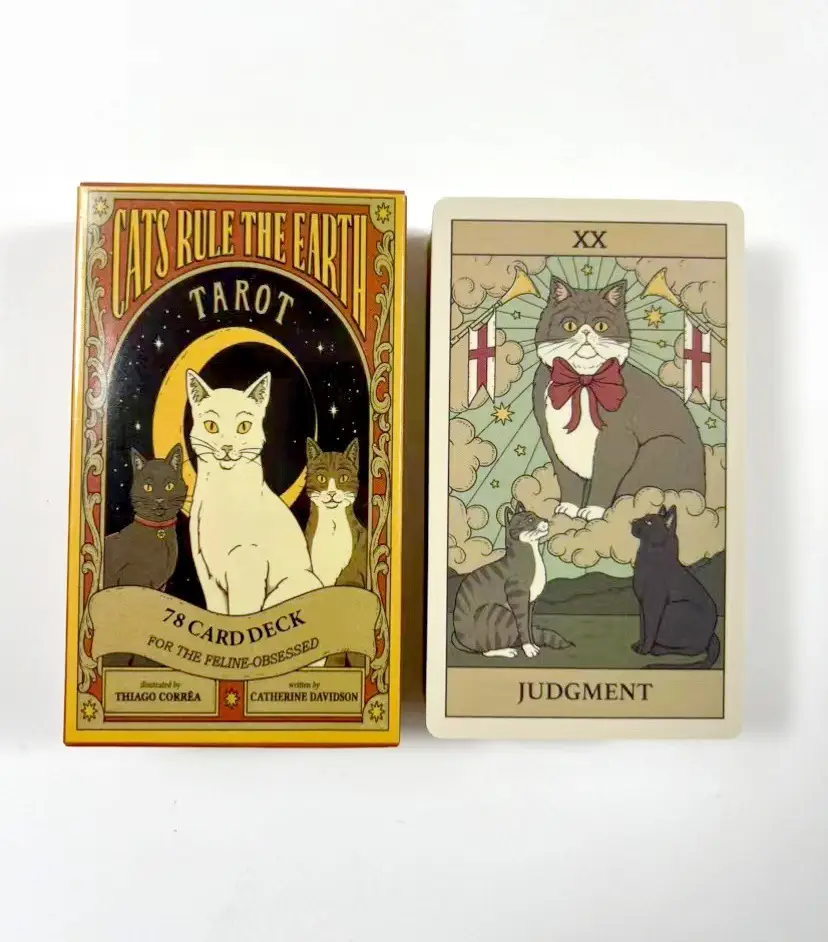 Cats Rule Earth tarot cards A 78 Oracle English Visions