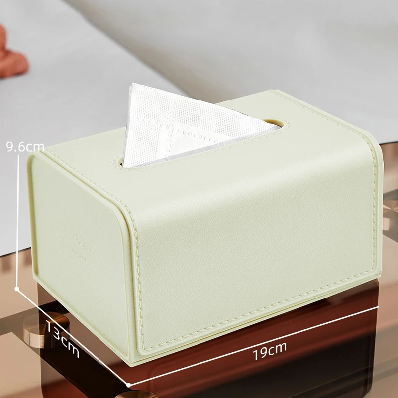 Light Luxury Tissue Box Desktop Paper Holderw with Spring Dispenser Storage Napkin Case Organizer Ornament Craft 4
