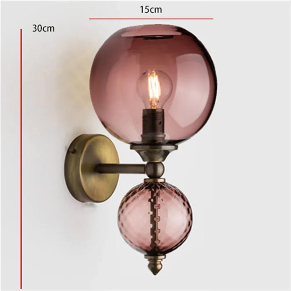 Modern Patchwork Color Ball Bubble LED Wall Light