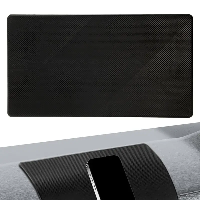Car Dashboard Non Slip Mat Heat Resistant Gripping Pad Washable Dash Pad For Phones Sunglasses Keys Electronic Devices More Use