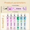 1pc personalized custom The Name Keychain For Plush Toys Key Cups Cartoon Pattern  llavero kawaii  брелок аниме 1
