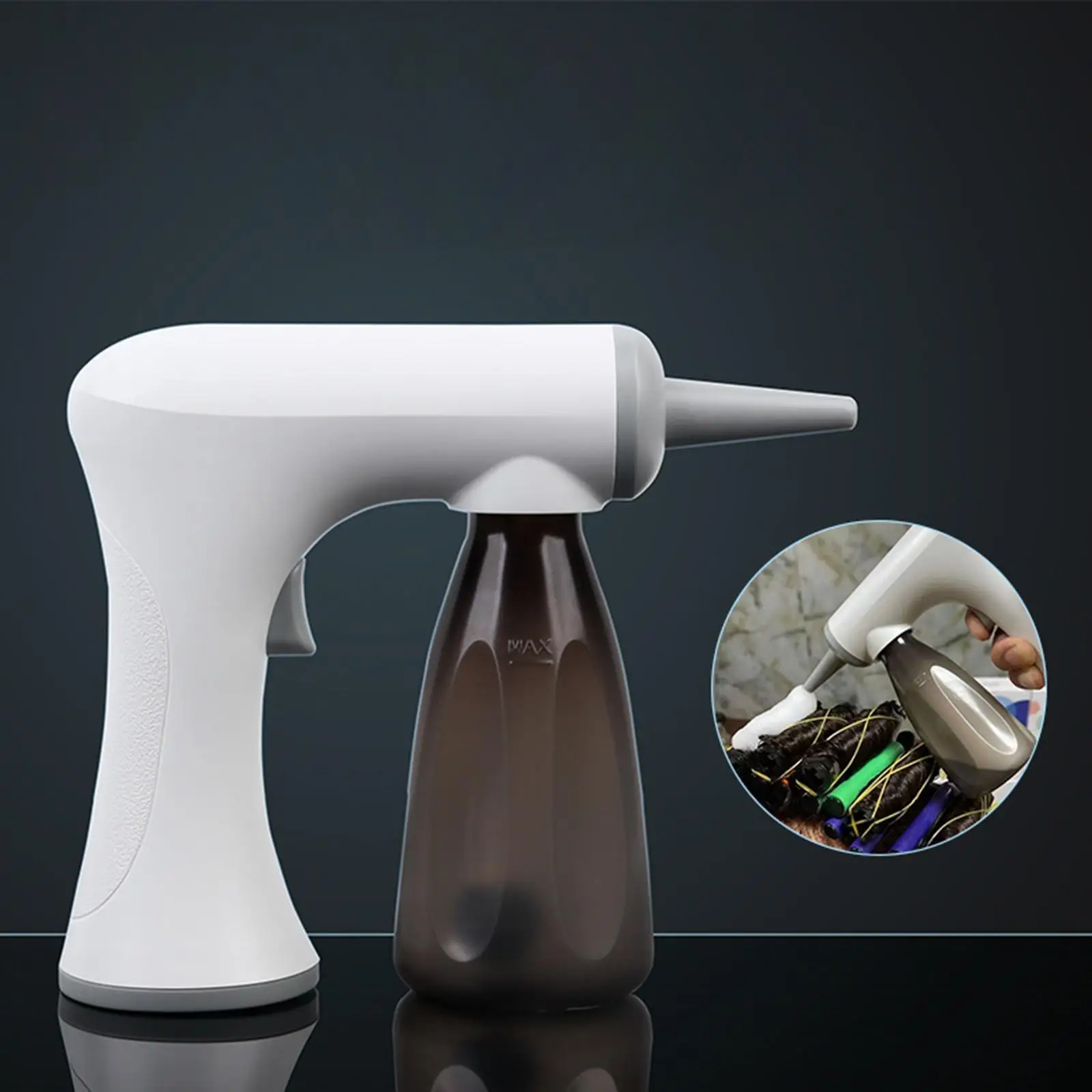Electric Bubble Cold and Hot Perm Foam Evenly Foaming Machine Hair Perming Salon Rechargable Electric Bubble Device