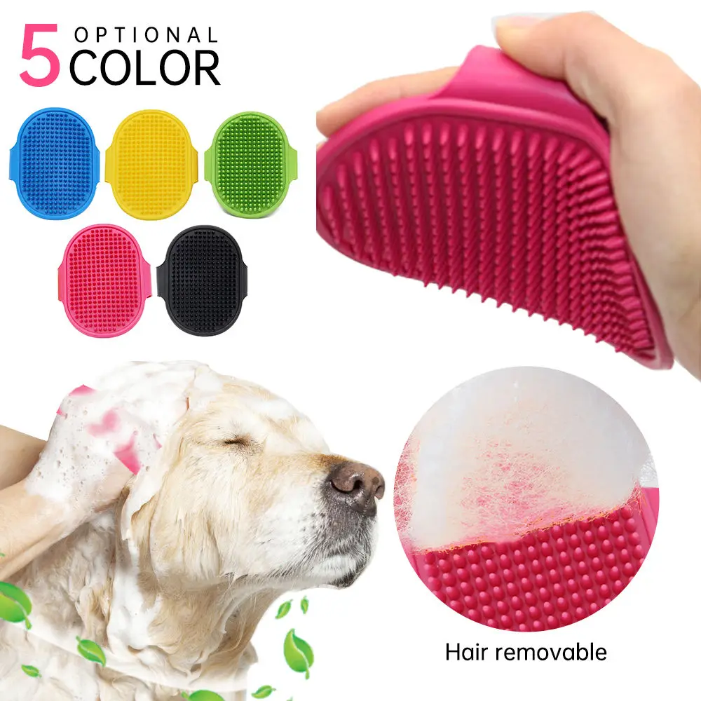 Pet Massage Grooming Glove Massage Hair Brush Gloves Pet Soft Pet