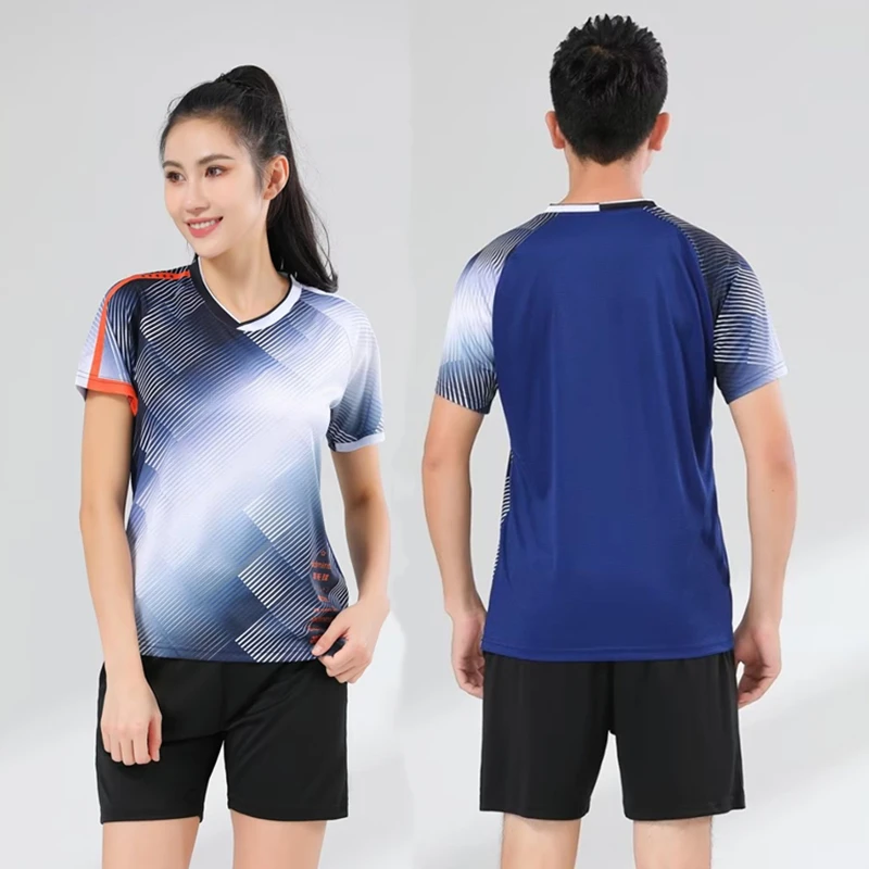 Women Men Tennis Shirts Shorts Child Badminton Uniform Table Tennis Set Short Sleeve Training Suit Kids Quick Dry Sportswear