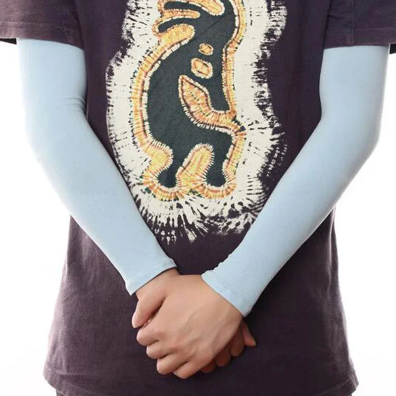 Arm Sleeves Sun UV Protection Arm Warmer Half Long Gloves Cuff For Women Men Multicolor