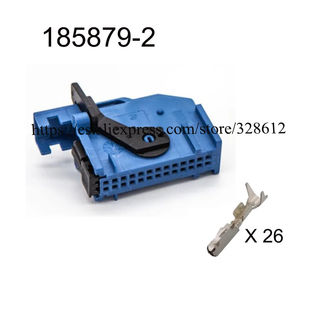 

100SET 185879-2 185879-1 auto cable 4 pin Waterproof automotive connector female male wire Plug socket include terminal