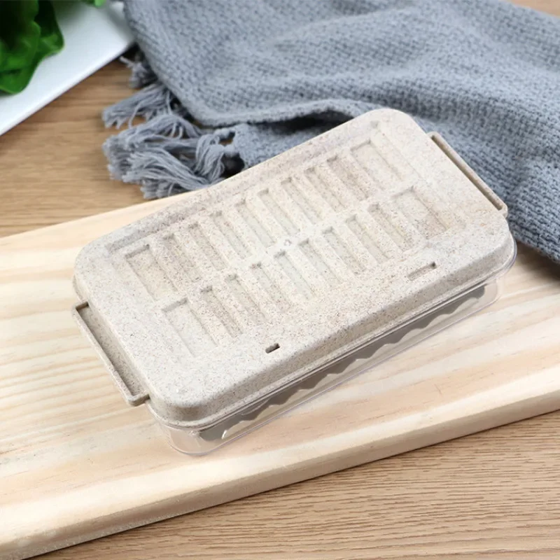 Stainless Butter Cutter & Case Kitchen Butter Box Cutting Food with Knife & Lid Container Sealing Storage Dish Cheese Keeper