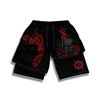 Short de sport Anime 2 en 1 pour homme, séchage rapide, maille respirante, short de performance, sports d'été, fitness, entraîne 2