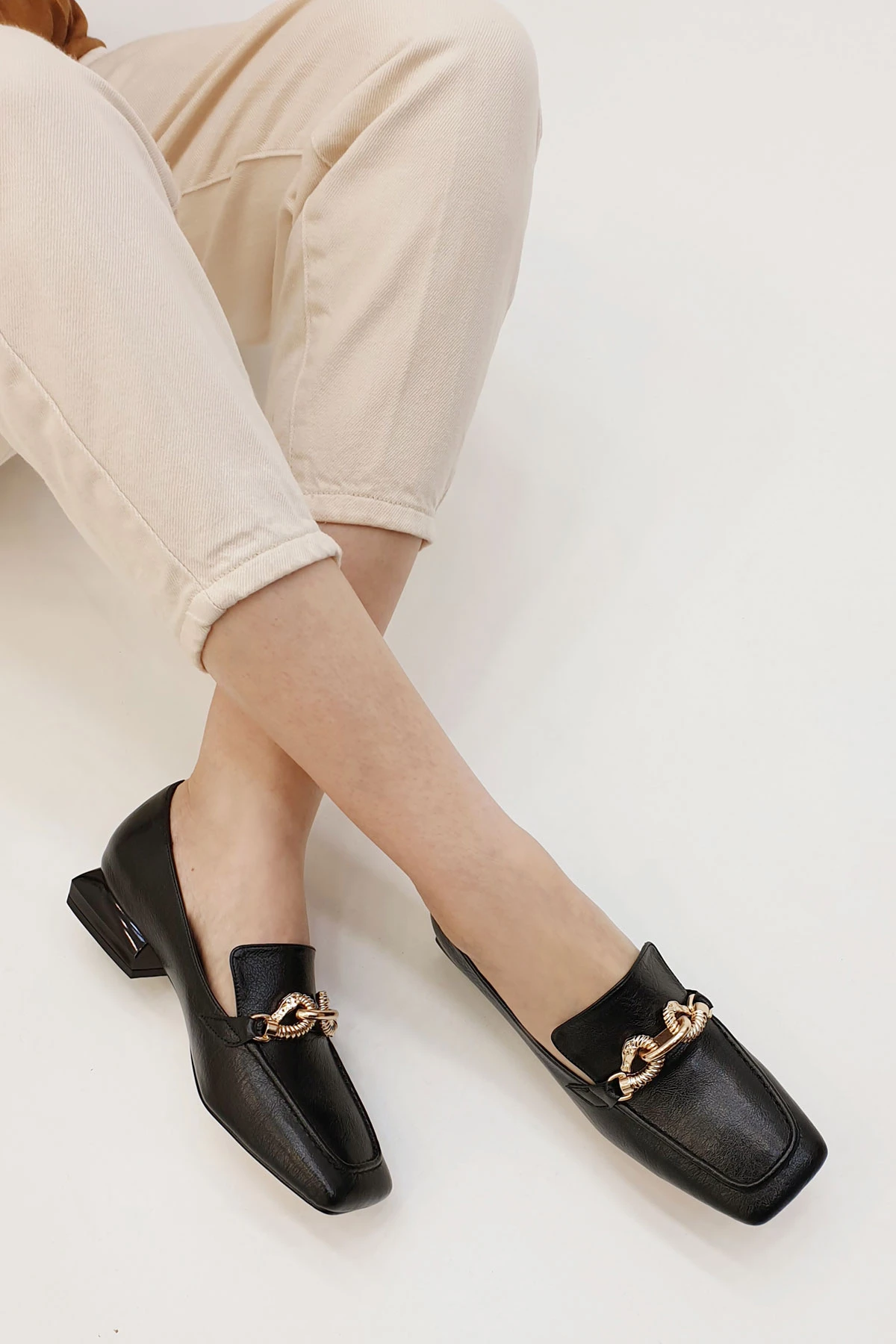 de tacón bajo cuadrado para mujer, zapatos de invierno, 2021| Zapatos planos de mujer| - AliExpress