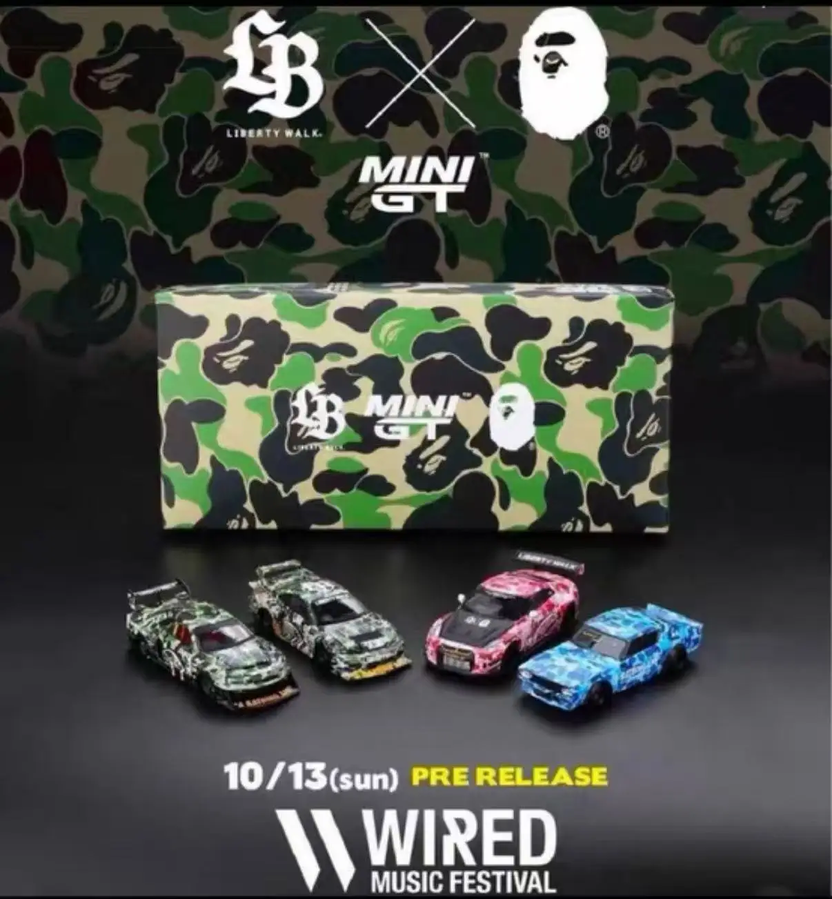 1:64,LBWK x Bape Tokyo Modification Show limited, alloy die