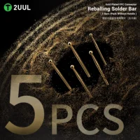 رؤوس تنظيف القصدير الذهبية 2UUL SC96 للكونكتورات (5 قطع - بدون يد) 1