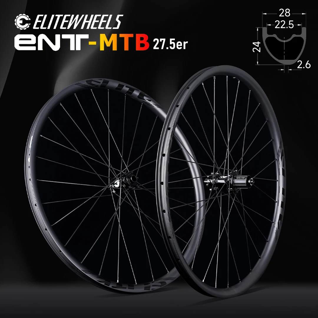 

ELITEWHEELS 27.5er MTB Carbon Wheelset Trail XC M11 Straight Pull Hub Match Twelve Types Of Rim Cross Country All Mountain