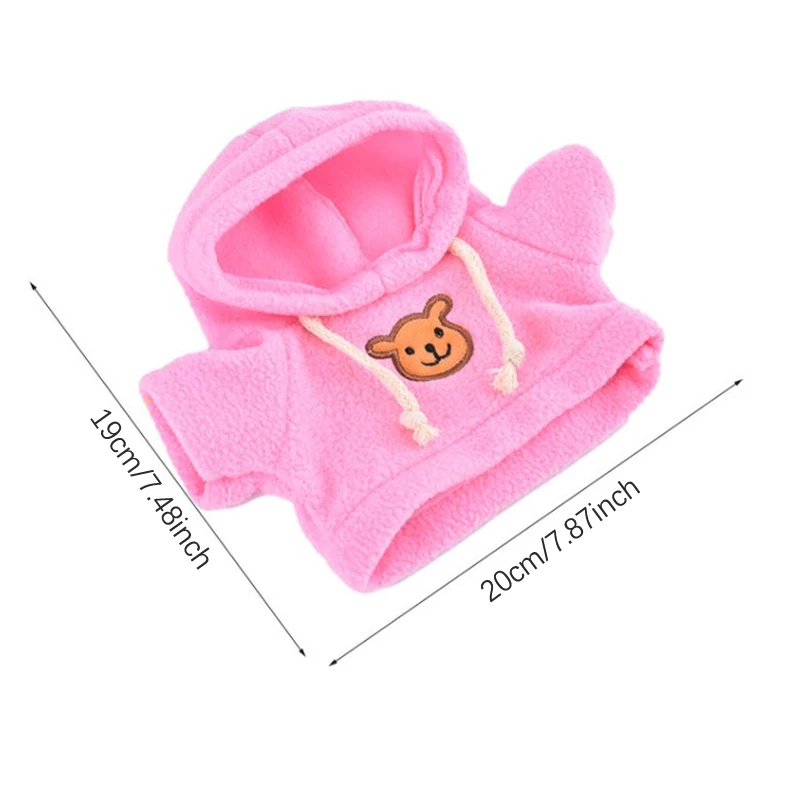Plush Doll Accessories: Mini Backpack & Hoodie Overall Set