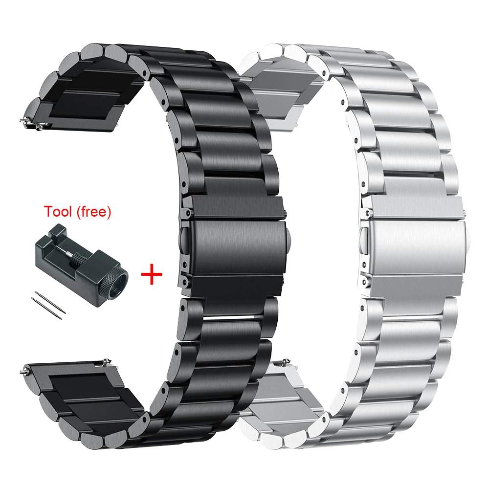 

Boutique Stainless Steel Strap Xiaomi Rice Watch Colorful Strap Metal 22MM Quick Release Bracelet Amazfit Step Stratos 3 2 2S