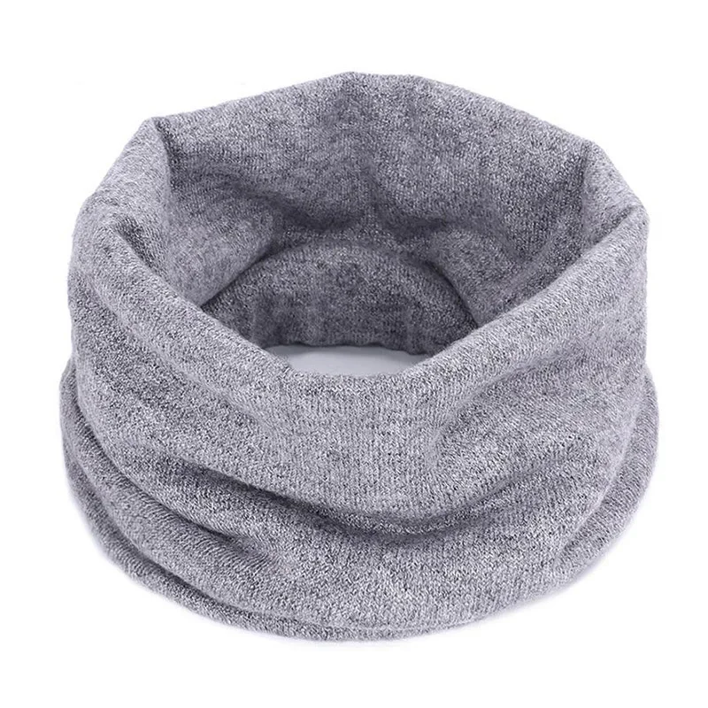New Cashmere Winter Scarf for Boys Girls Women Men Knitted Scarves Unisex Elastic Mufflers Children Autumn Crochet Baby Scarf