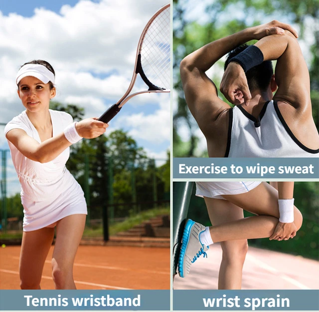 1PC Colorful Cotton Unisex Sport Sweatband Wristband Wrist Protector Gym Running Sport Safety Wrist Support Brace Wrap Bandage 4