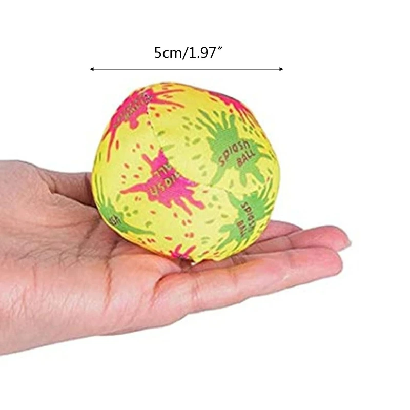 5cm Water Ball Water Fight Cloth Ball for Family Backyard Activity Reusable Toy for Family Gathering