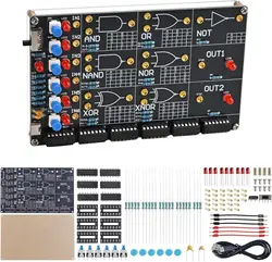 Interactive Logic Gate Learning Kit: DIY Soldering Project & LED Simulation