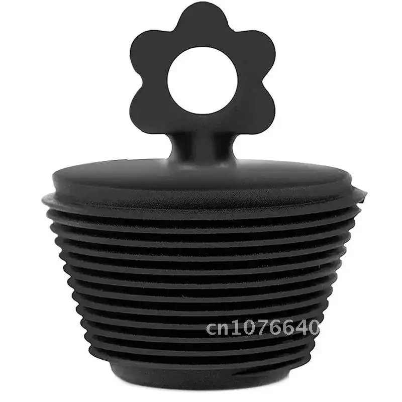 

Silicone Bathroom Accessories Flower Shaped Bathtub Drain Stopper Kitchen Sink Drain Strainer 47*55mm Plug Cover Tub Drain